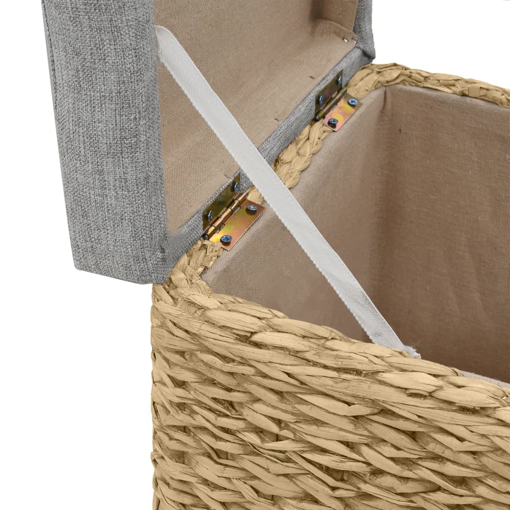 vidaXL Ottoman-Set 2 Stk. Seegras Grau