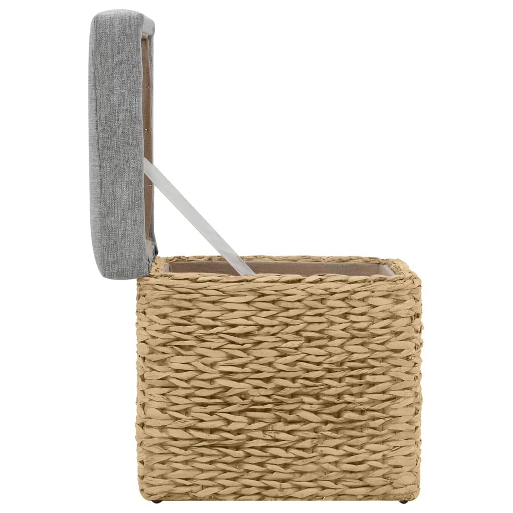 vidaXL Ottoman-Set 2 Stk. Seegras Grau