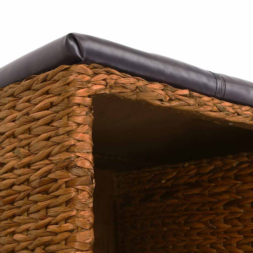 vidaXL Sitzbank mit 2 Körben Seegras 71×40×42 cm Braun