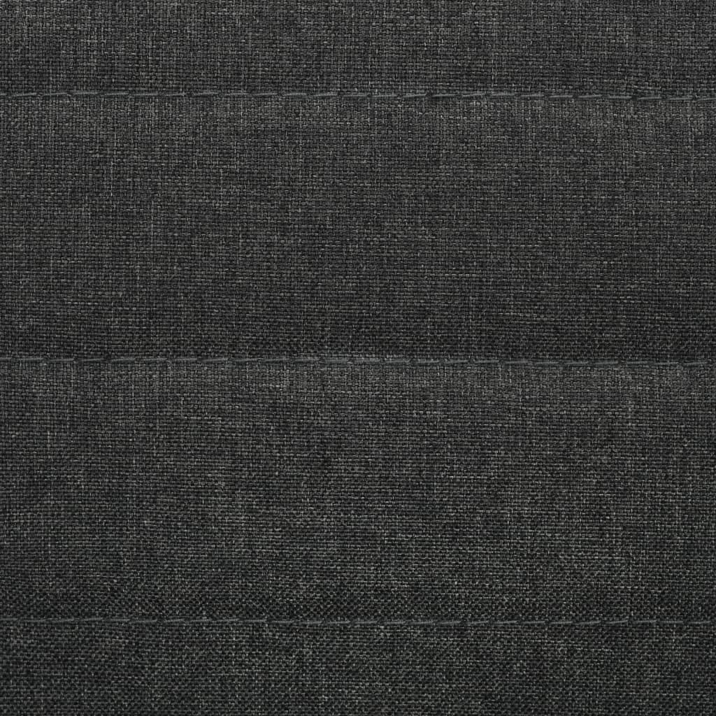 vidaXL Esszimmerstühle 2 Stk. Dunkelgrau Stoff