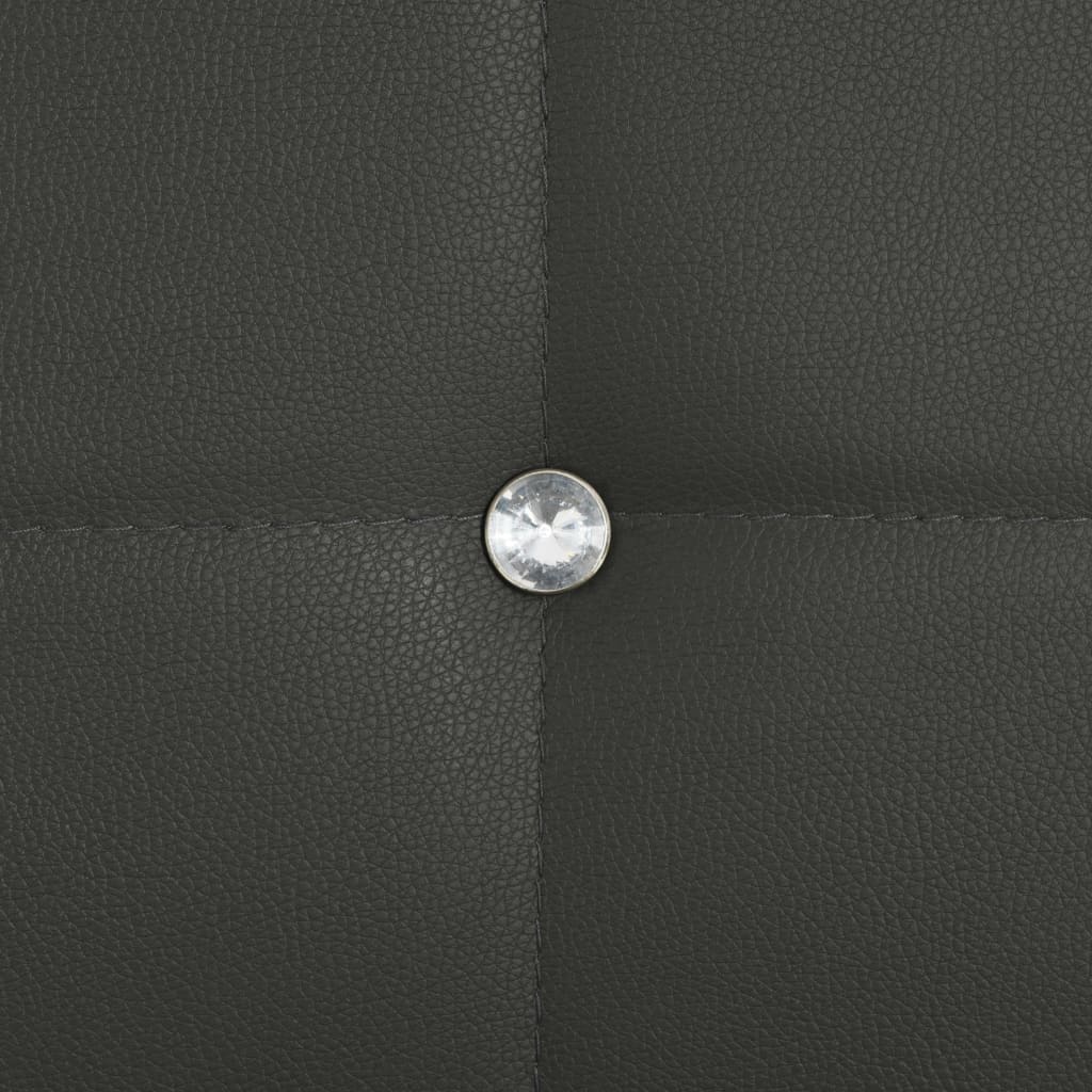 vidaXL Esszimmerstühle 2 Stk. Grau Kunstleder