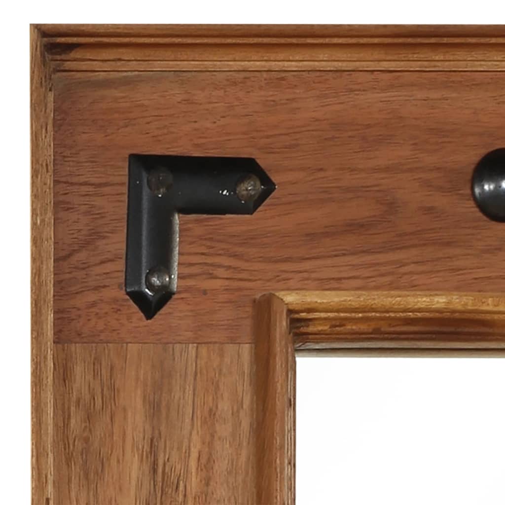 vidaXL Spiegel Akazienholz Massiv 50x50 cm