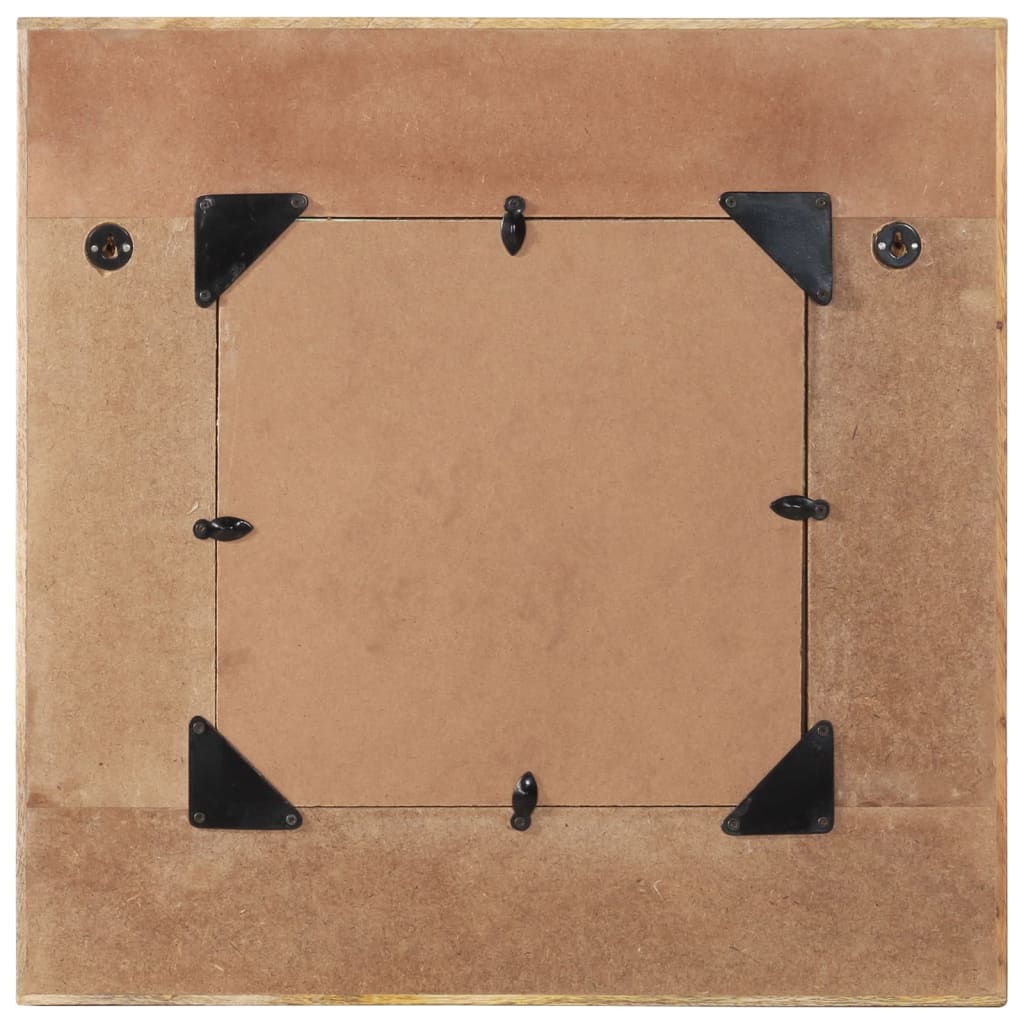 vidaXL Wandspiegel Altholz Massiv 60x60 cm