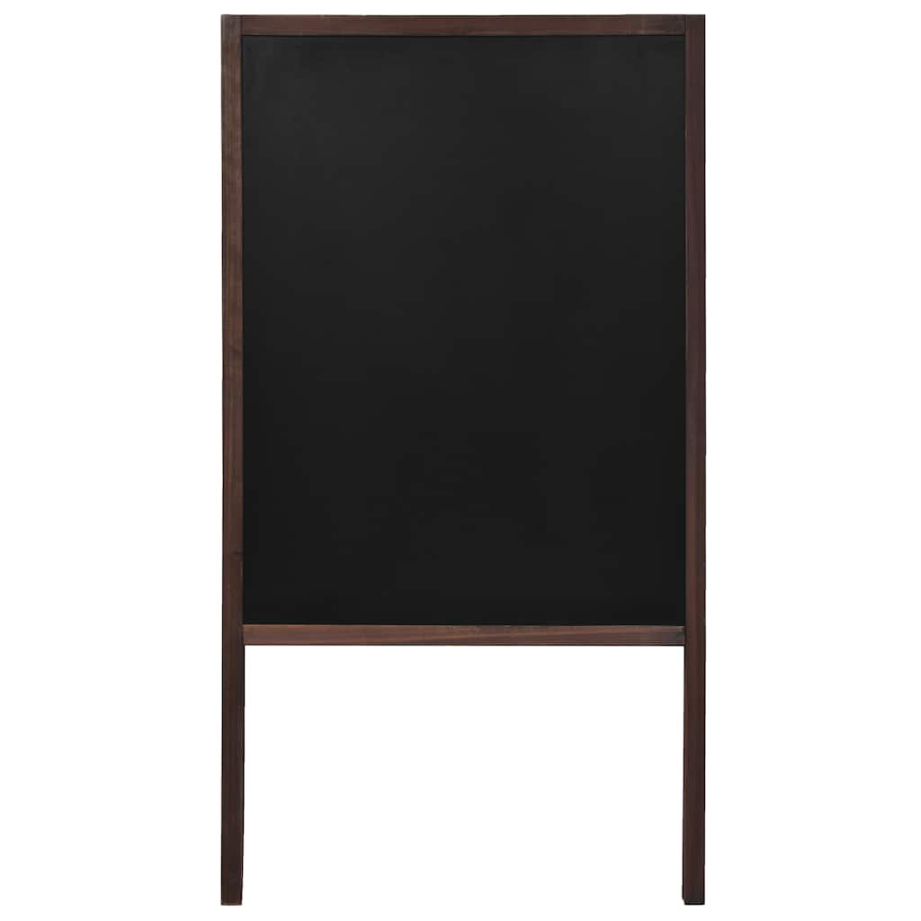 vidaXL Tafel Kundenstopper Doppelseitig Zedernholz Freistehend 60×80cm