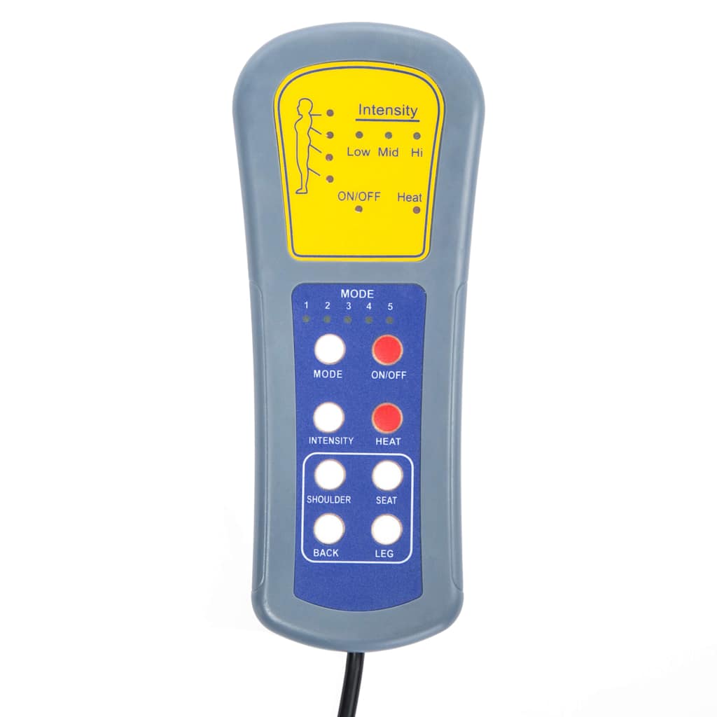 vidaXL Massage-Schaukelsessel Schwarz Kunstleder