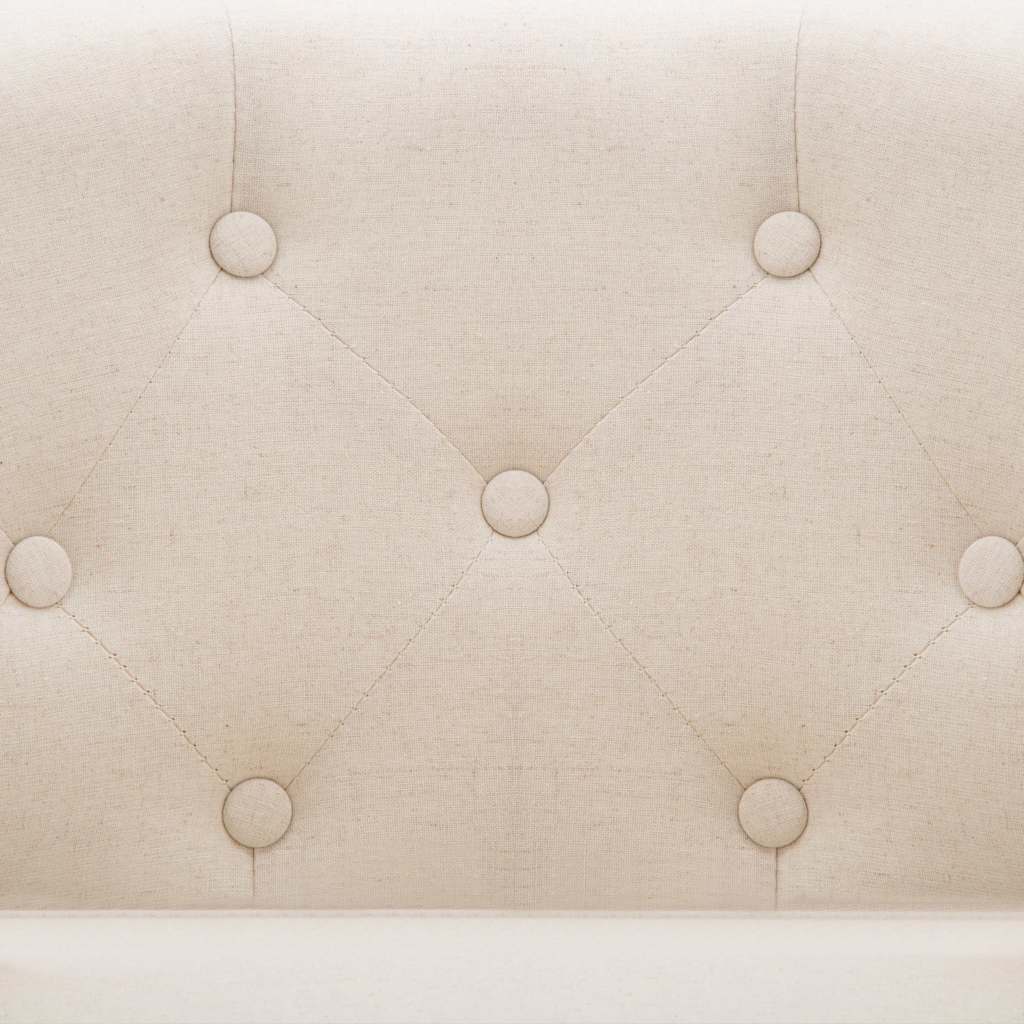 vidaXL Sessel Beige Stoff