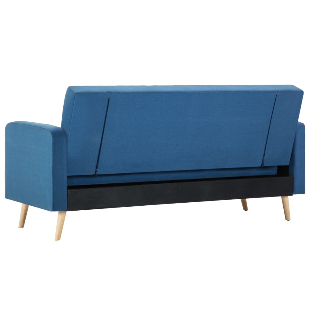 vidaXL Sofa Stoff Blau