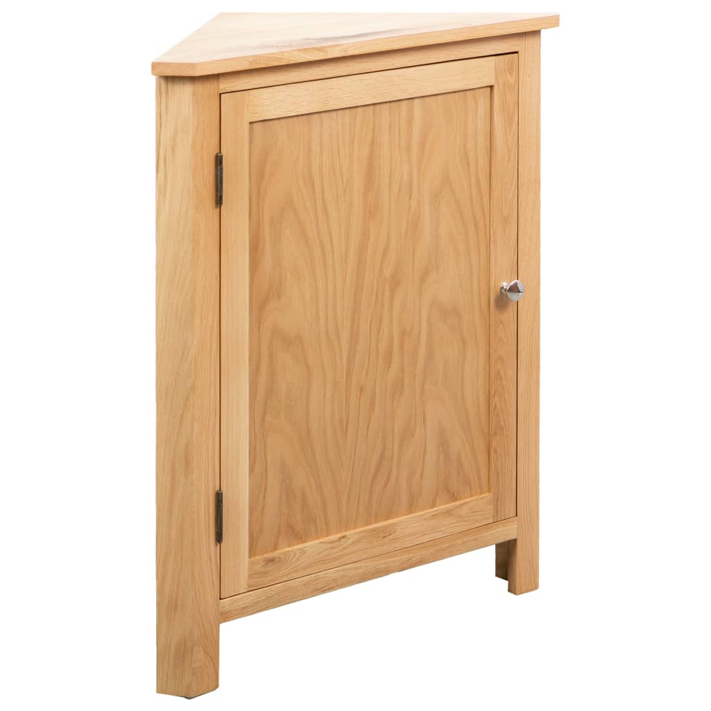 vidaXL Eckschrank 59x45x80 cm Massivholz Eiche