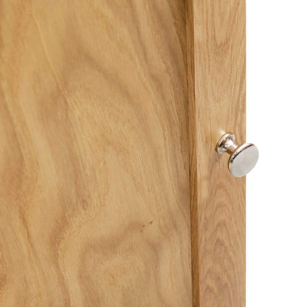 vidaXL Eckschrank 59x36x180 cm Massivholz Eiche