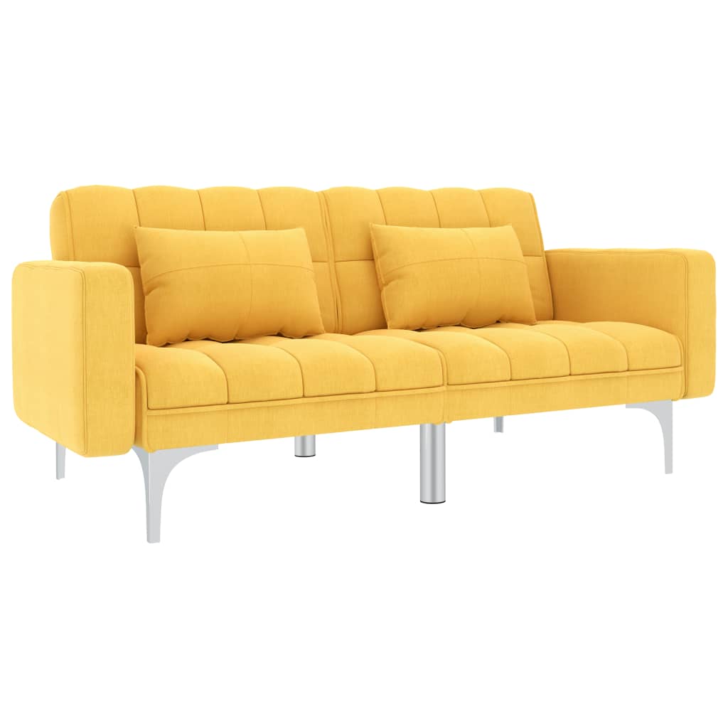 vidaXL Schlafsofa Creme Stoff