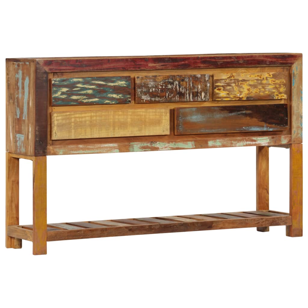 vidaXL Sideboard 120x30x75 cm Altholz Massiv