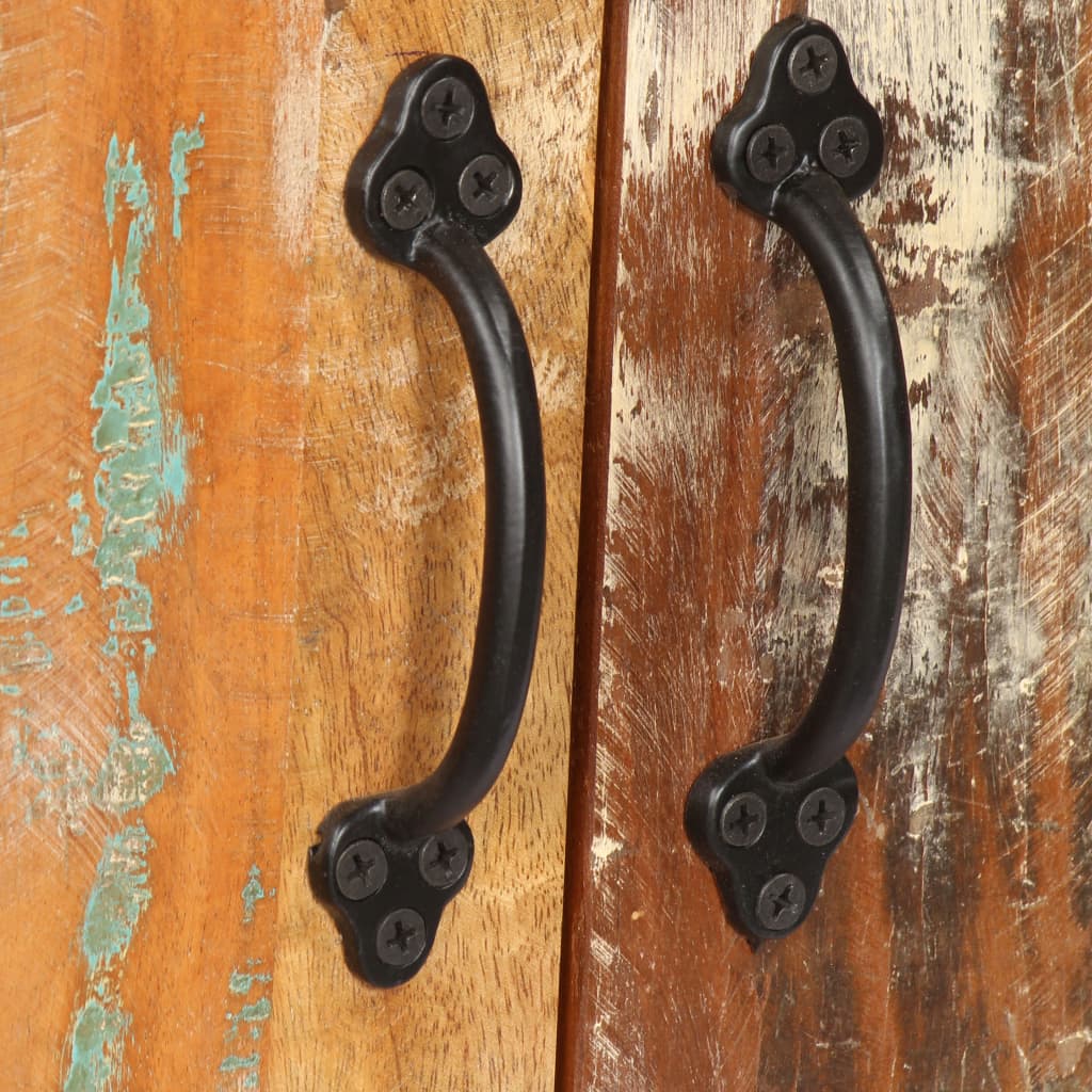 vidaXL Bücherregal 60x35x180 cm Altholz Massiv