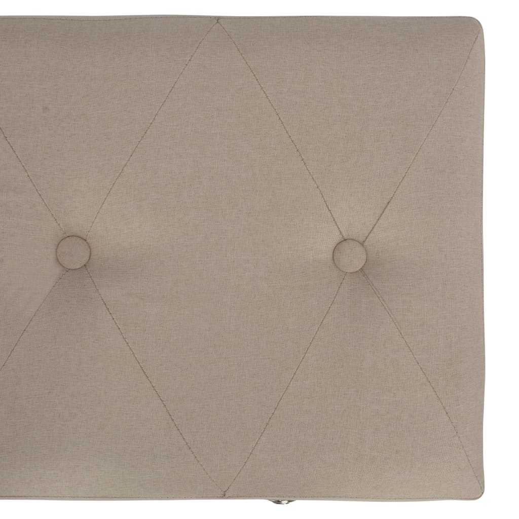 vidaXL Hocker mit Stauraum 3 Stk. Beige Stoff