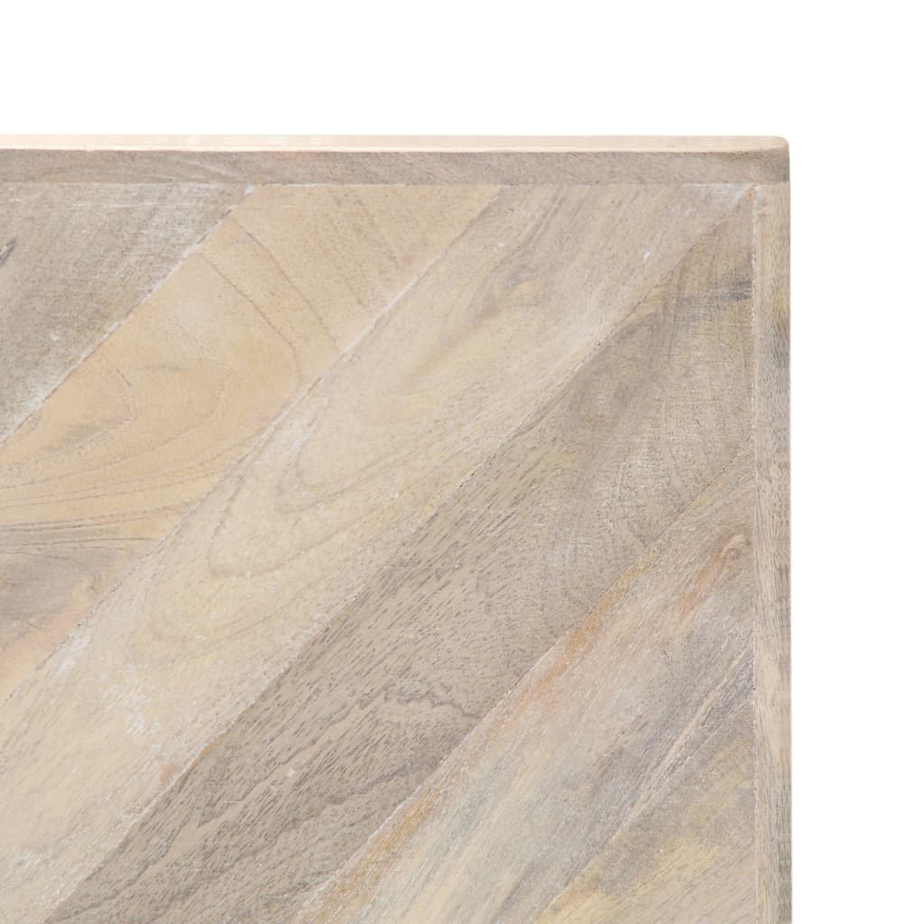 vidaXL Couchtisch 110x110x36 cm Massivholz Mango