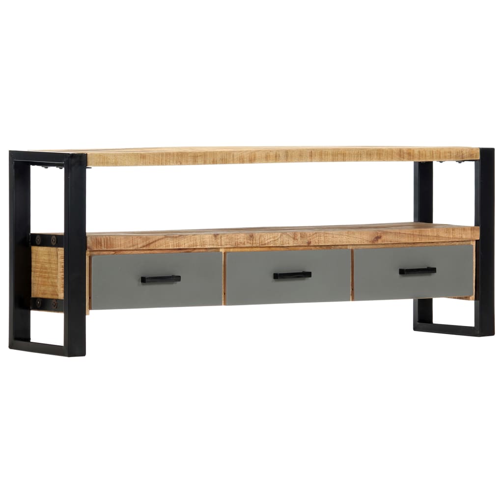 vidaXL TV-Schrank 130 x 30 x 50 cm Massivholz Mango