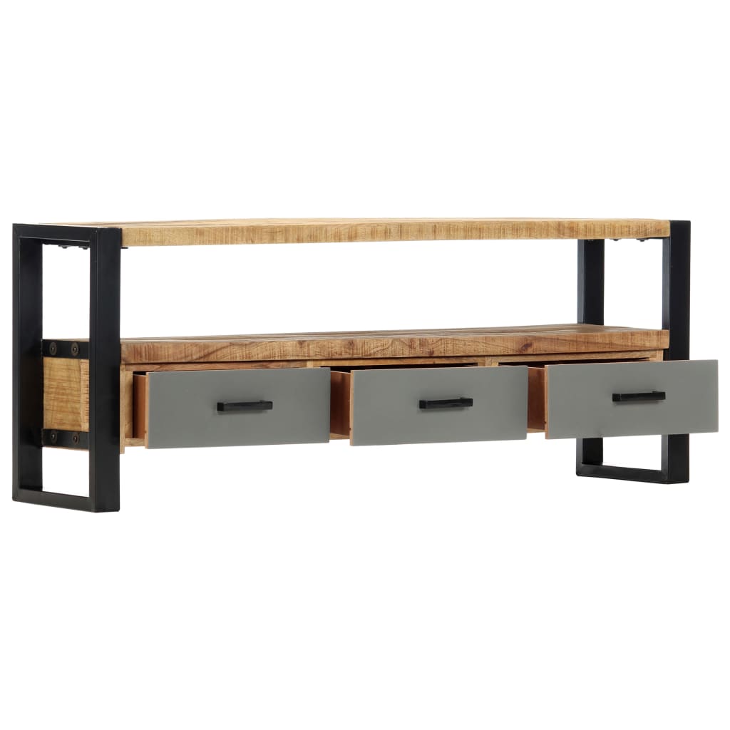 vidaXL TV-Schrank 130 x 30 x 50 cm Massivholz Mango