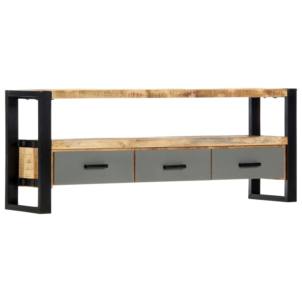 vidaXL TV-Schrank 130 x 30 x 50 cm Massivholz Mango