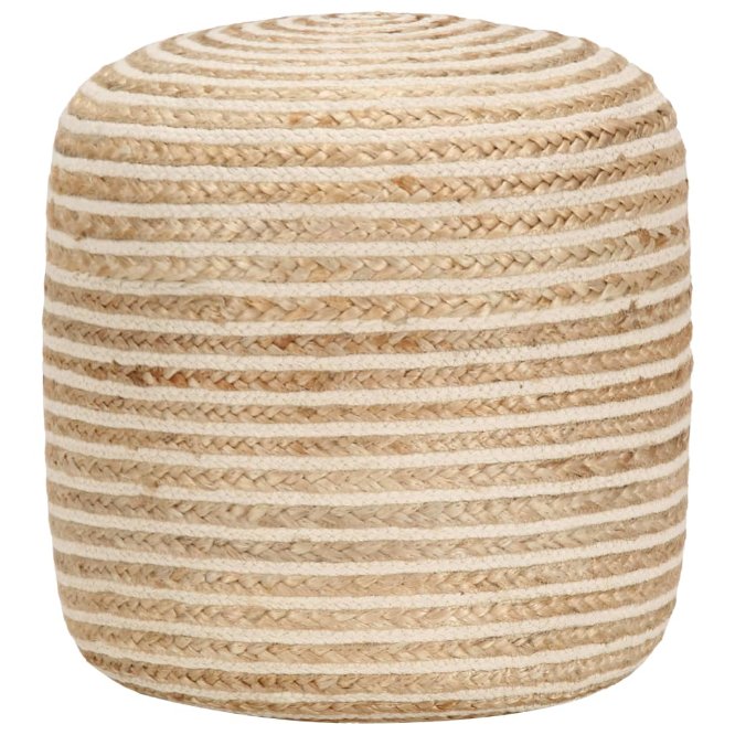 vidaXL Handgefertigter Sitzpuff 45 x 30 cm Jute