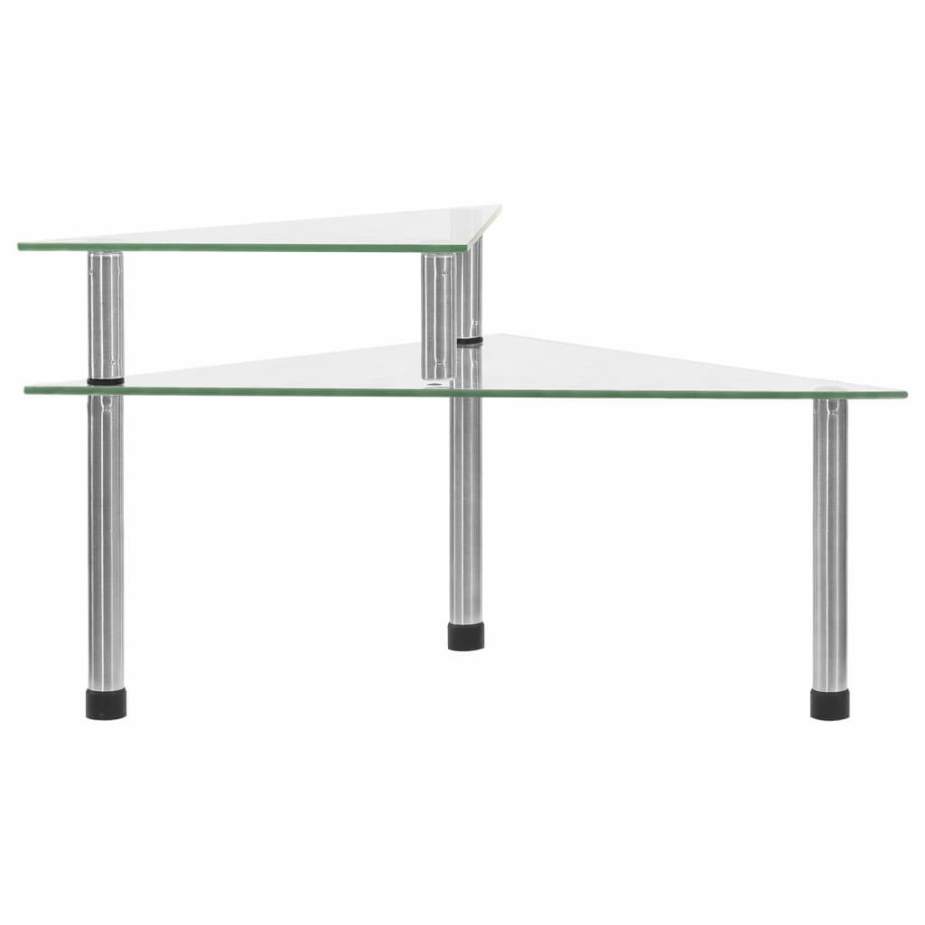 vidaXL Küchenregal Transparent 49,5x35x19 cm Hartglas