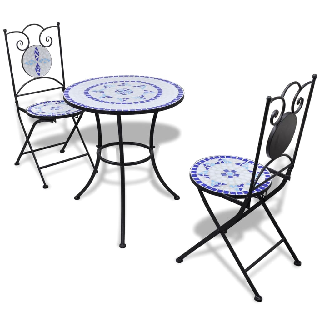 vidaXL 3-tlg. Bistro-Set Keramik Terrakotta
