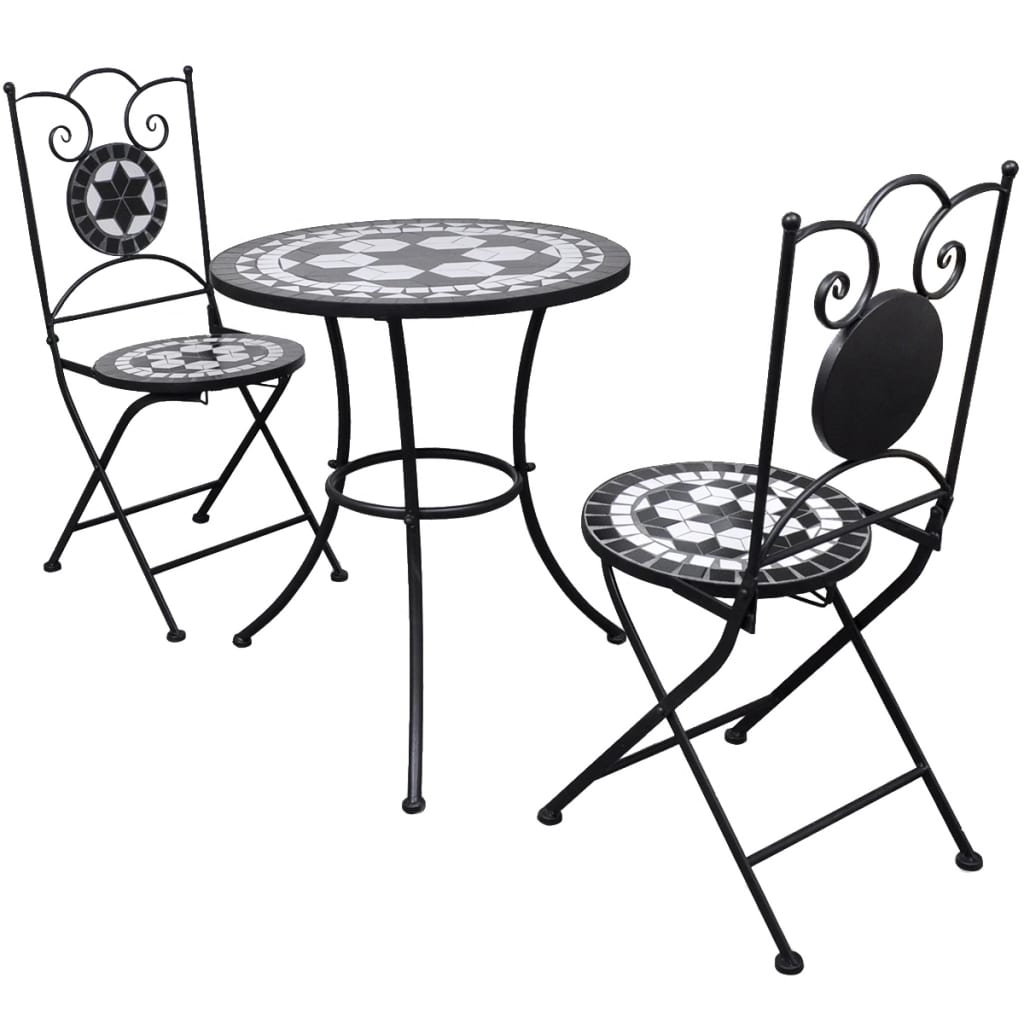 vidaXL 3-tlg. Bistro-Set Keramik Terrakotta
