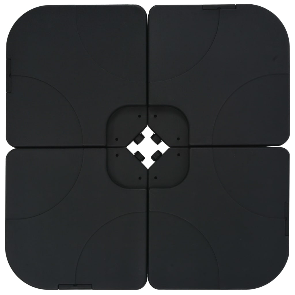 vidaXL Sonnenschirm mit tragbarem Sockel Rot