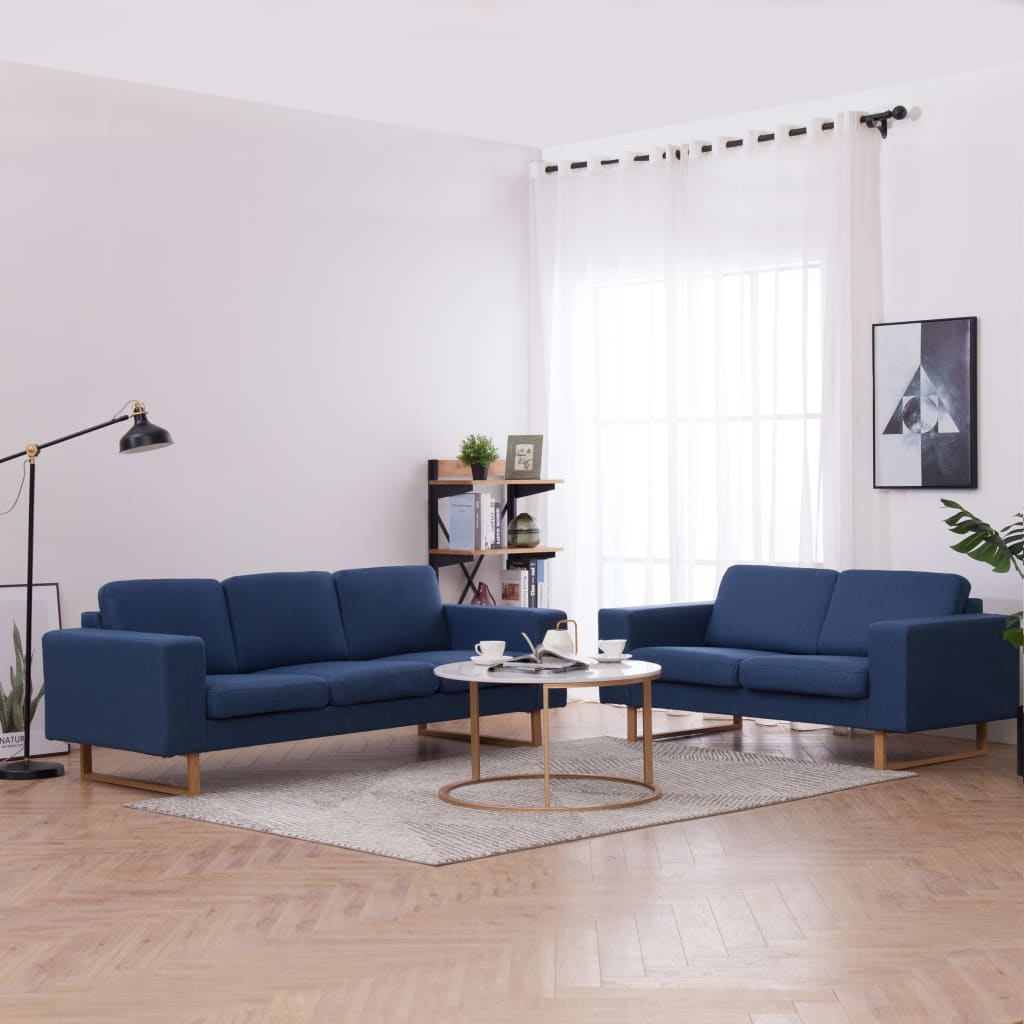 vidaXL Sofa 3-Sitzer Stoff Hellgrau