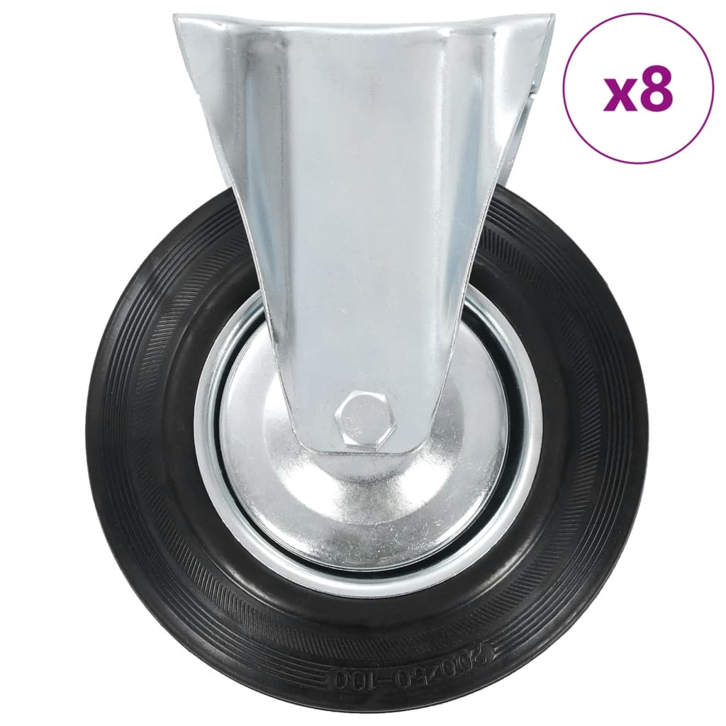 vidaXL Bockrollen 4 Stk. 200 mm