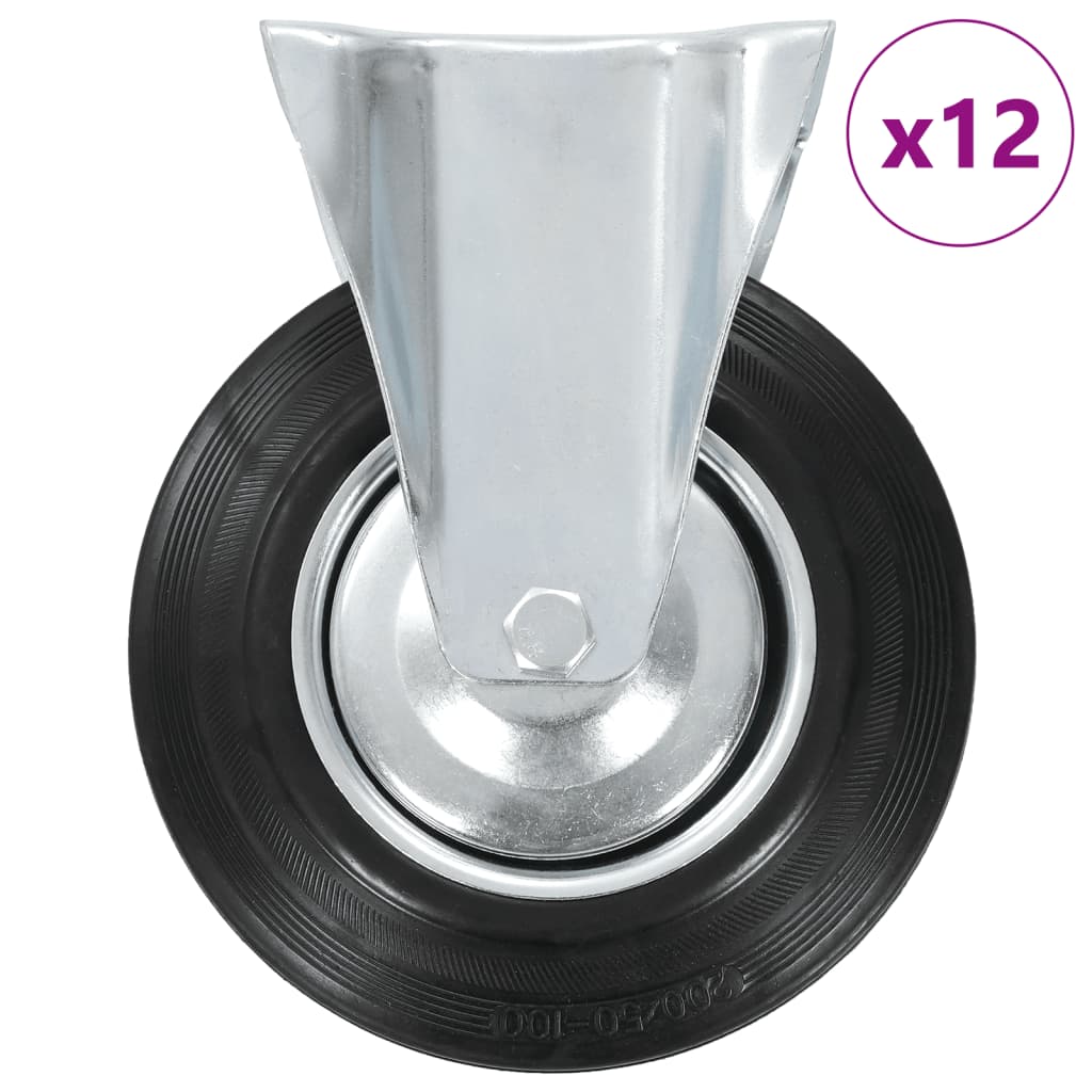 vidaXL Bockrollen 4 Stk. 200 mm