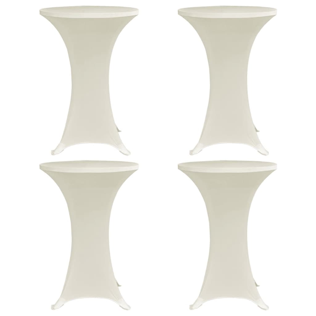 vidaXL Tischhusse Stretchhusse 2 Stk 60 cm Anthrazit