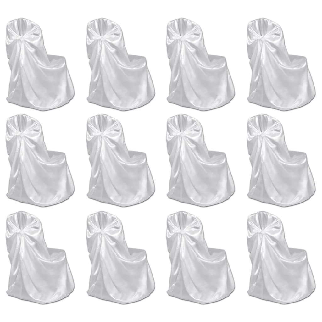 6 x Stuhlhusse für Hochzeit Bankett weiß