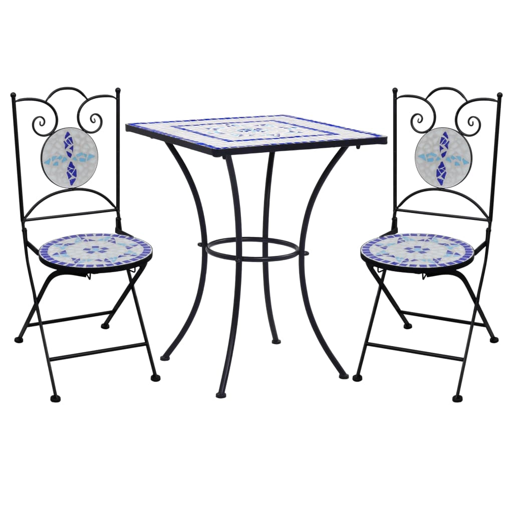 vidaXL 3-tlg. Bistro-Set Keramik Terrakotta