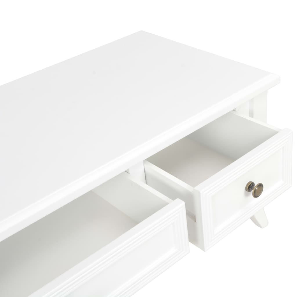 vidaXL TV-Schrank Weiß 100 x 35 x 35 cm Holz