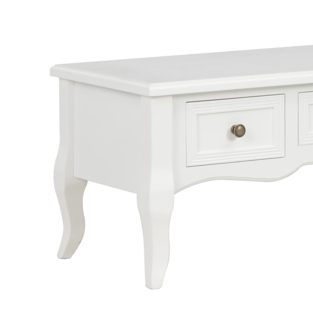 vidaXL TV-Schrank Weiß 100 x 35 x 35 cm Holz