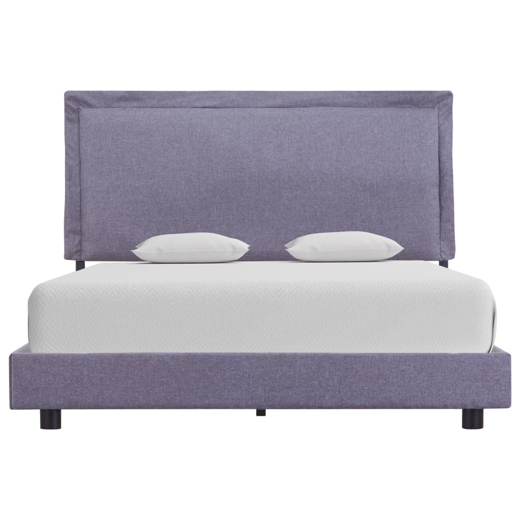 vidaXL Bettgestell Hellgrau Stoff 140x200 cm