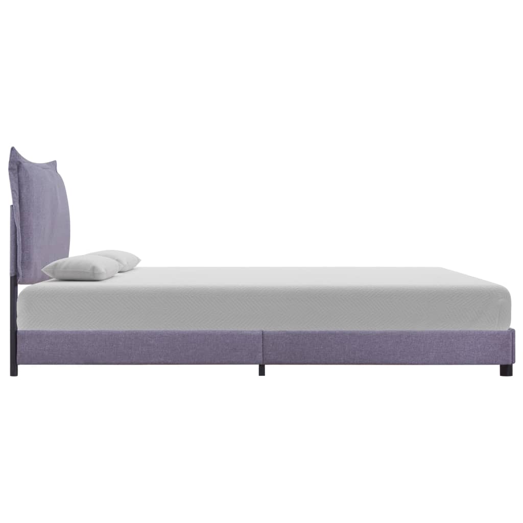 vidaXL Bettgestell Hellgrau Stoff 140x200 cm