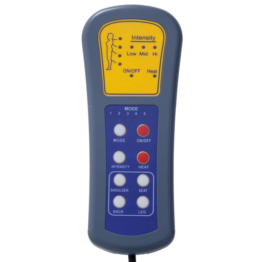 vidaXL Massage Chaiselongue Braun Wildleder-Optik