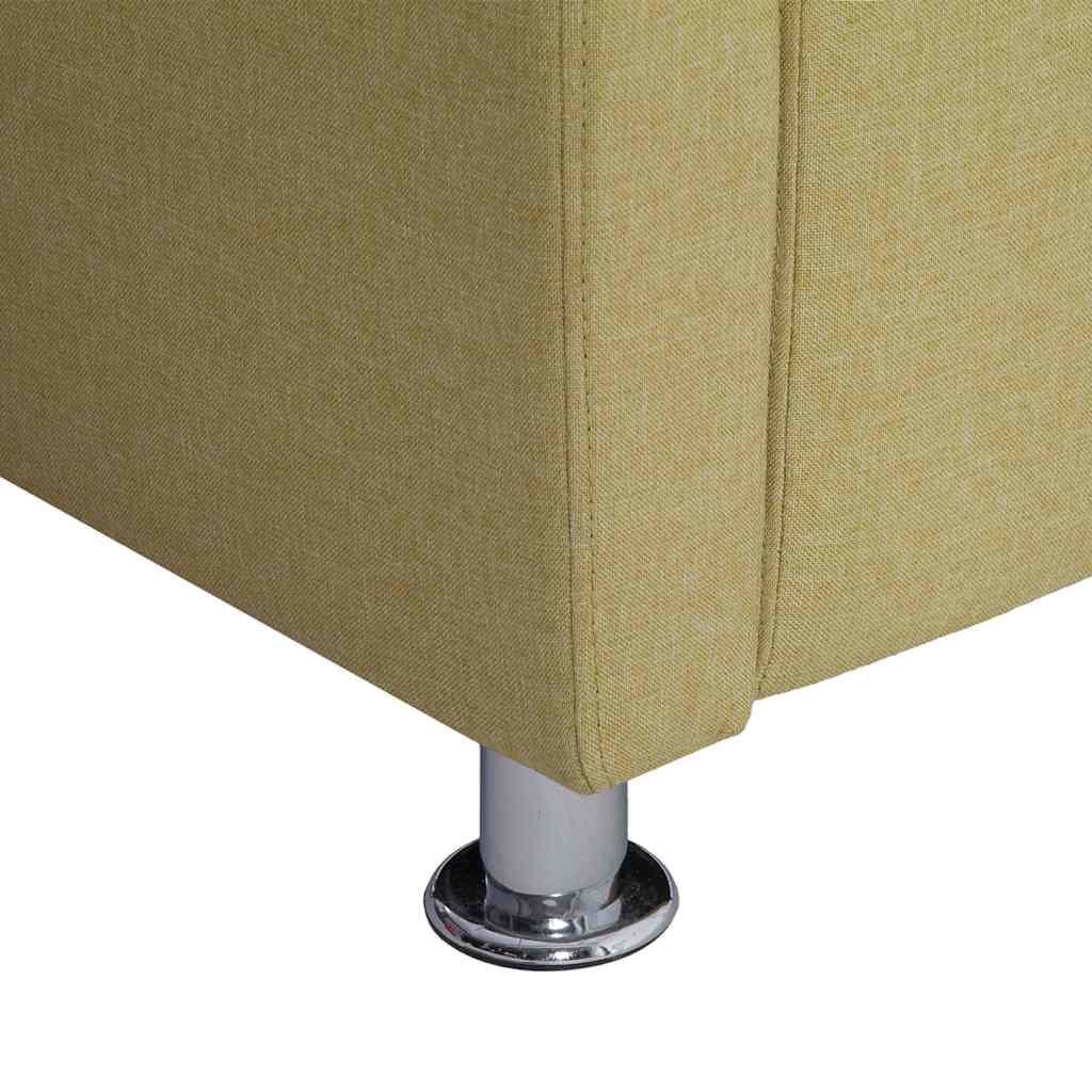 vidaXL Würfel-Sessel Grün Stoff