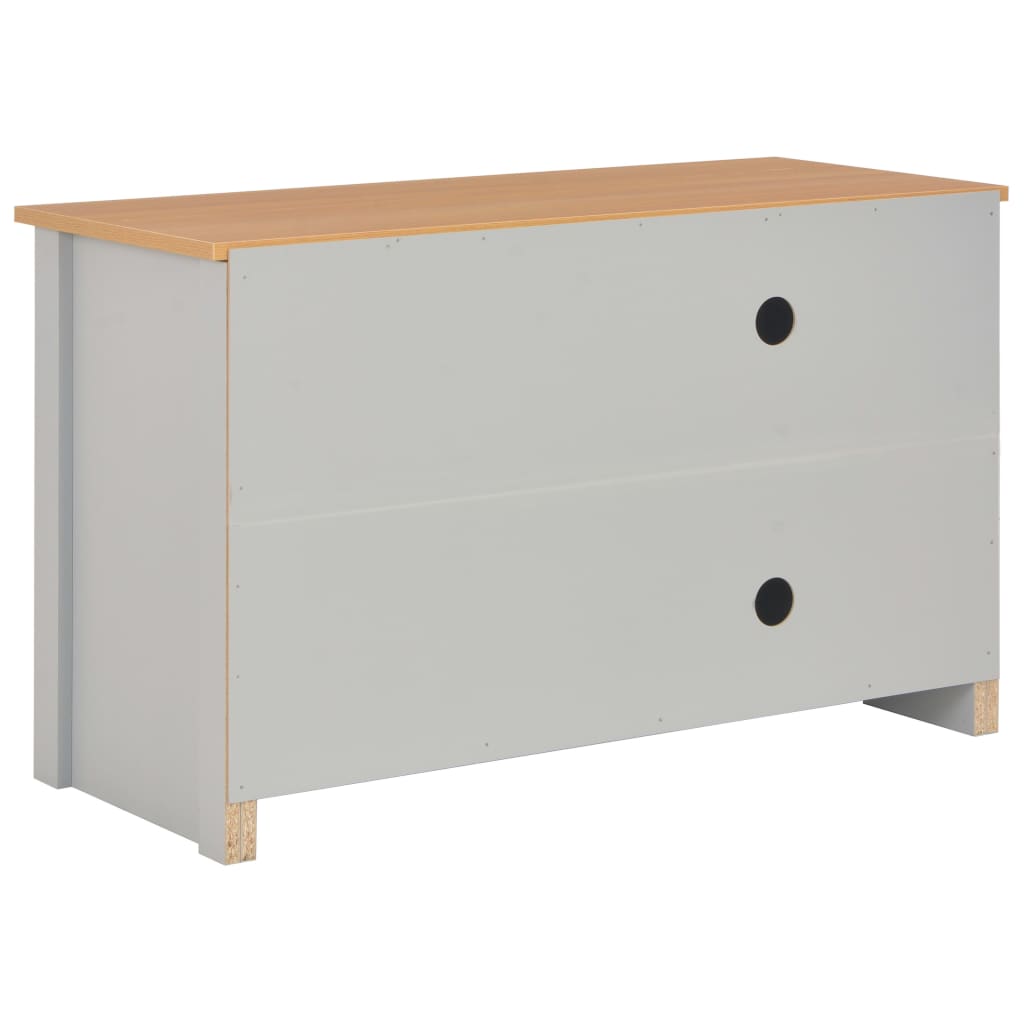 vidaXL TV-Schrank Grau 95x39x58 cm