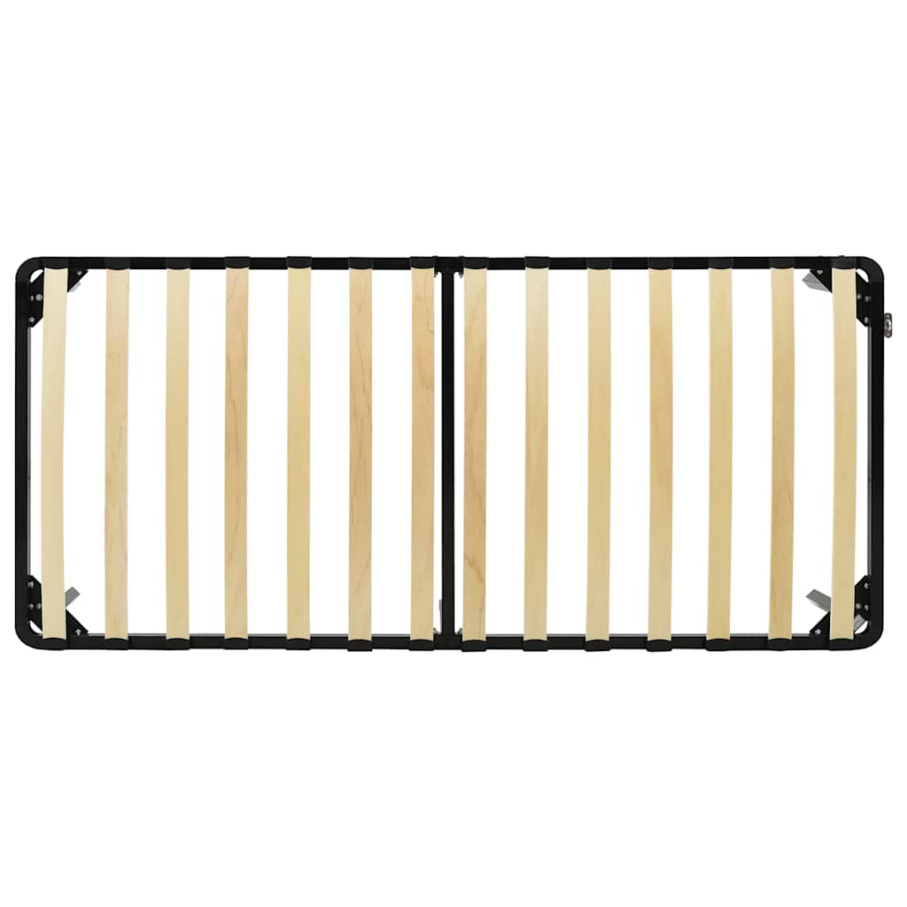 vidaXL Bettgestell Schwarz Metall 90×200 cm