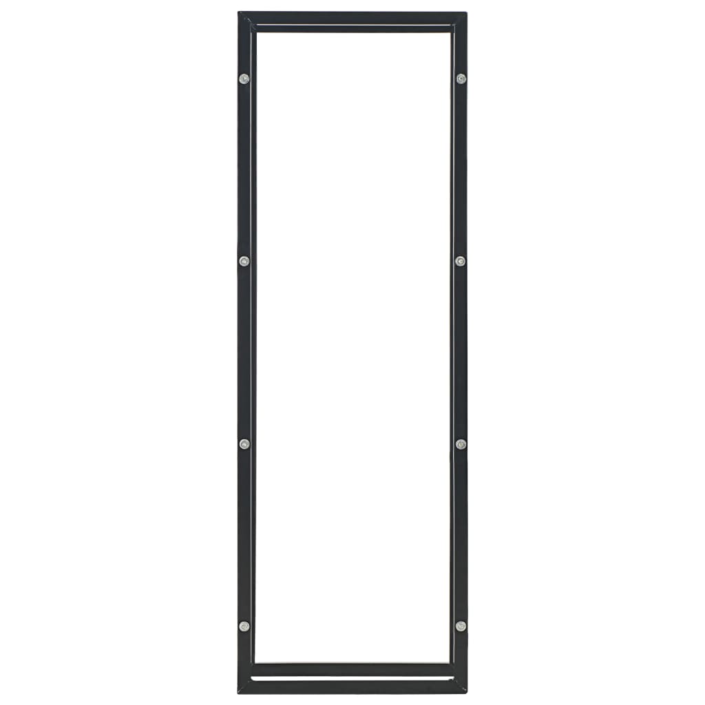 vidaXL Brennholzregal Schwarz 50 x 20 x 150 cm Stahl