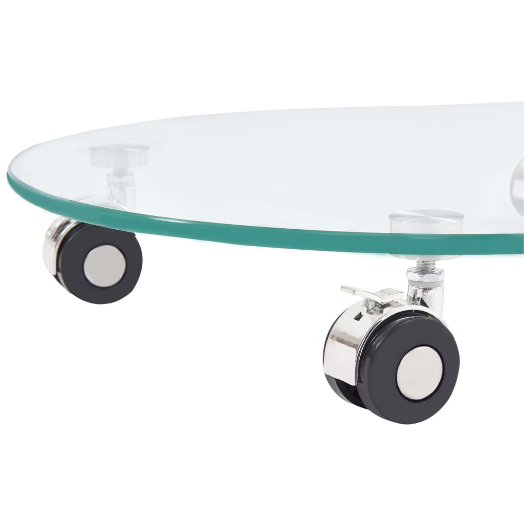 vidaXL Couchtisch 45x40x58 cm Hartglas