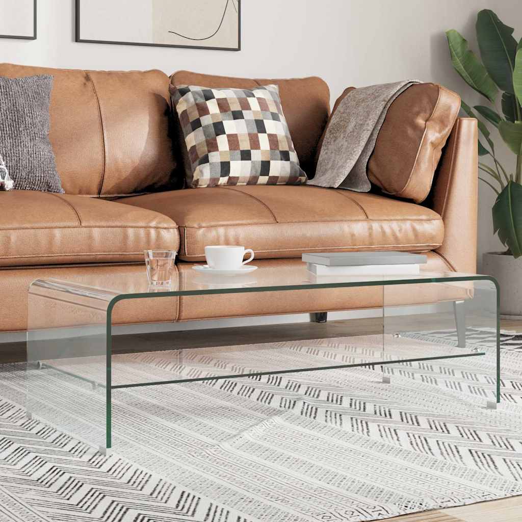 vidaXL Couchtisch Transparent 50×45×33 cm Hartglas