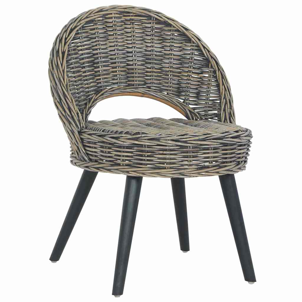 vidaXL Sessel Kubu-Rattan Weiß