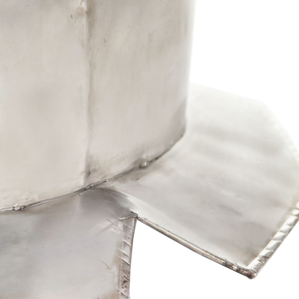 vidaXL Mittelalterliche Ritter-Brustpanzer Kürass LARP Replik Silbern Stahl