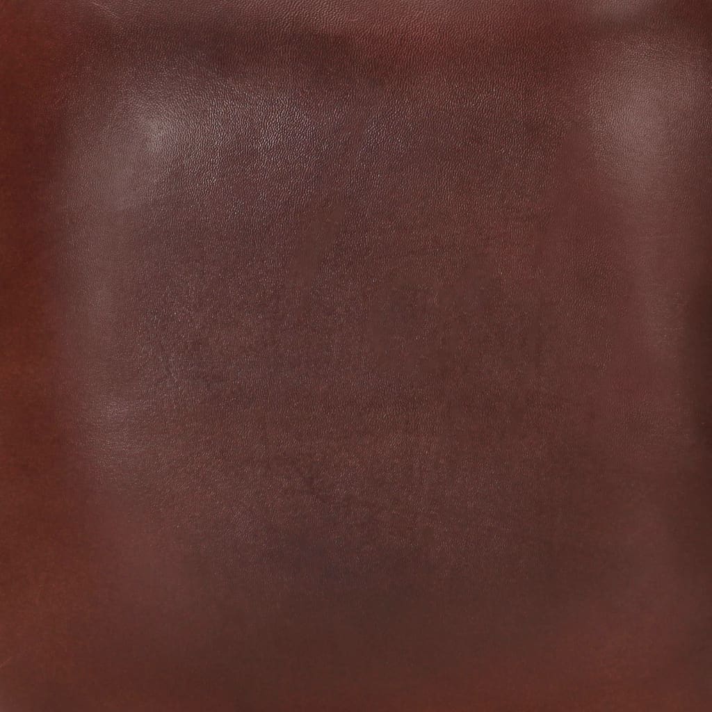 vidaXL Barhocker 4 Stk. Schwarz Echtleder