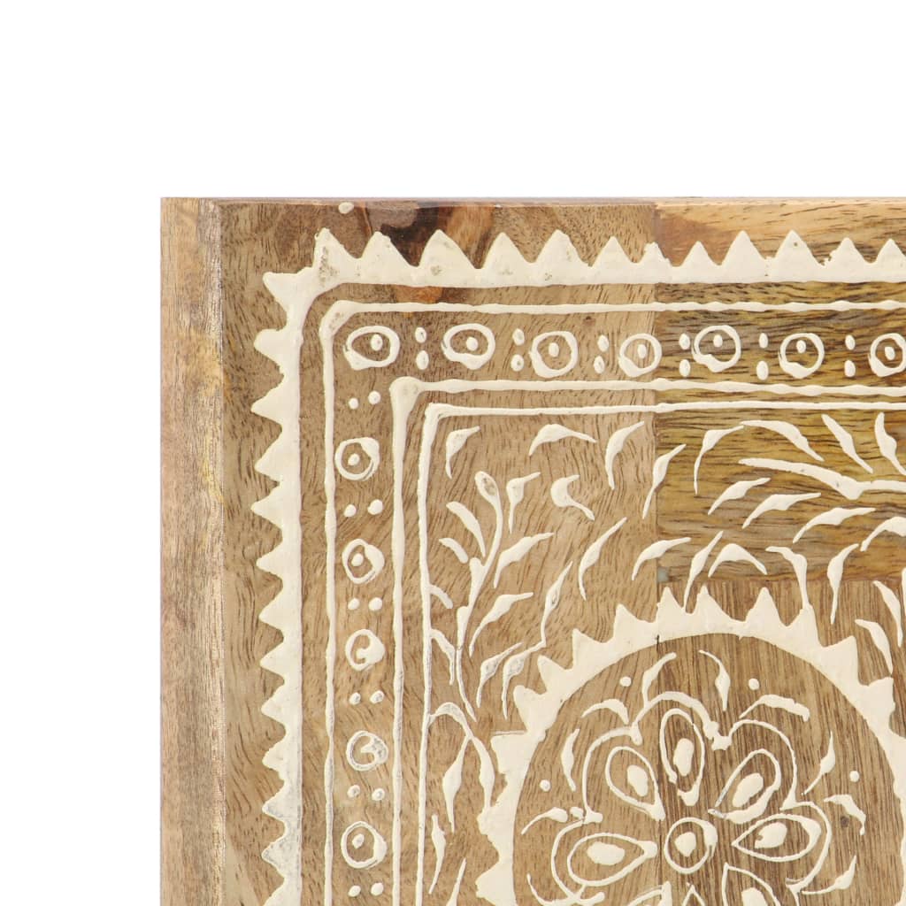 vidaXL Spiegel Handbemalt 40 x 55 cm Massivholz Mango