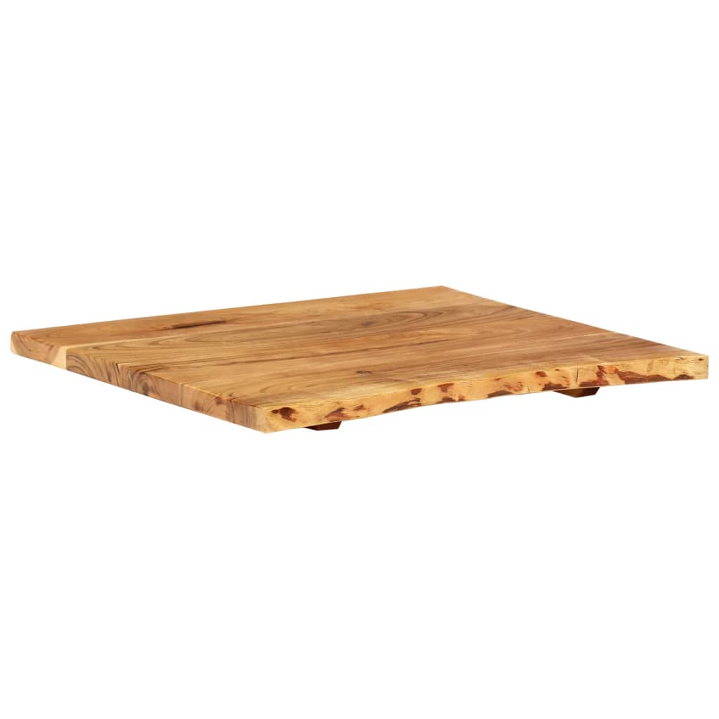 vidaXL Badezimmer-Waschtischplatte Massivholz Akazie 58x52x2,5 cm