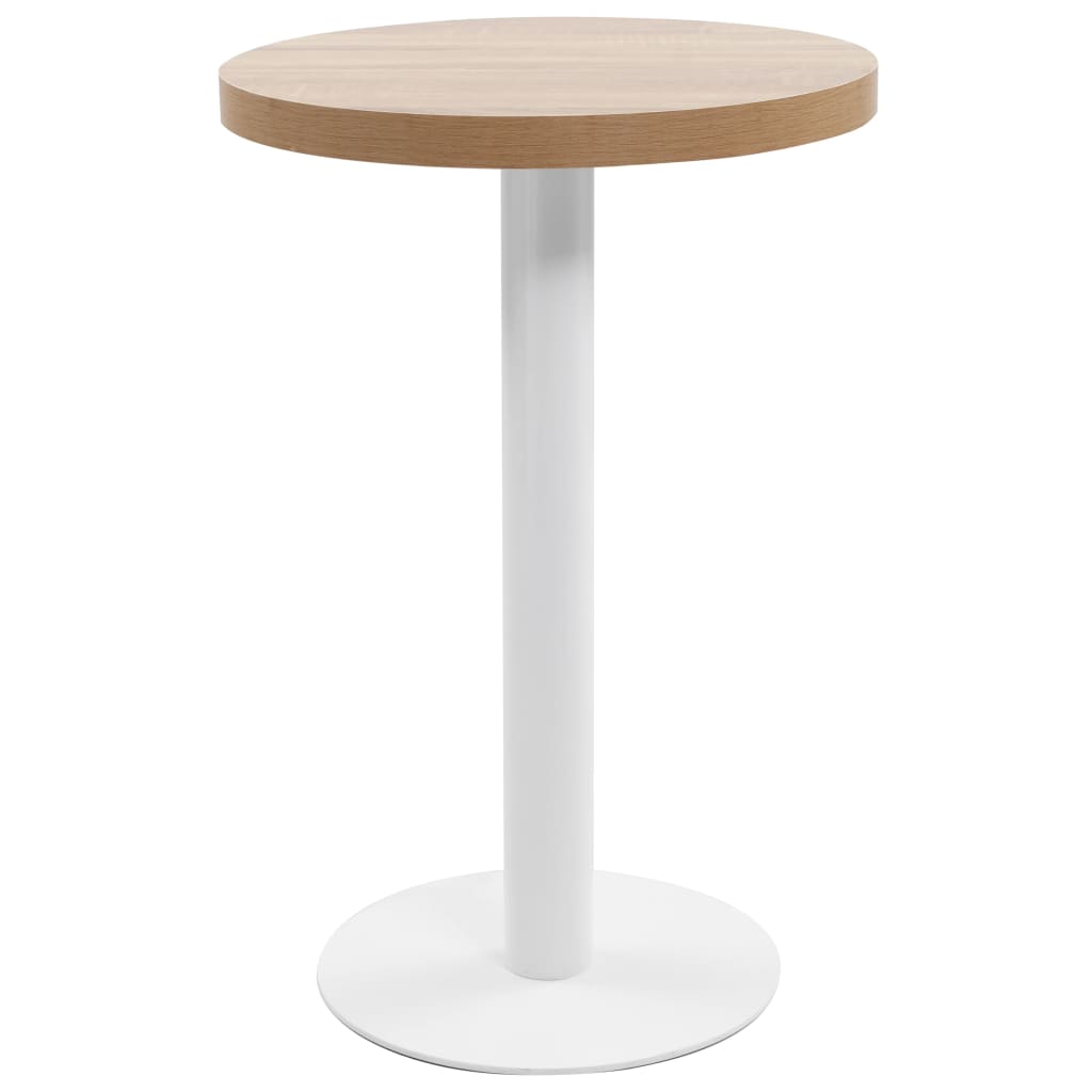 vidaXL Bistrotisch Hellbraun 40 cm MDF