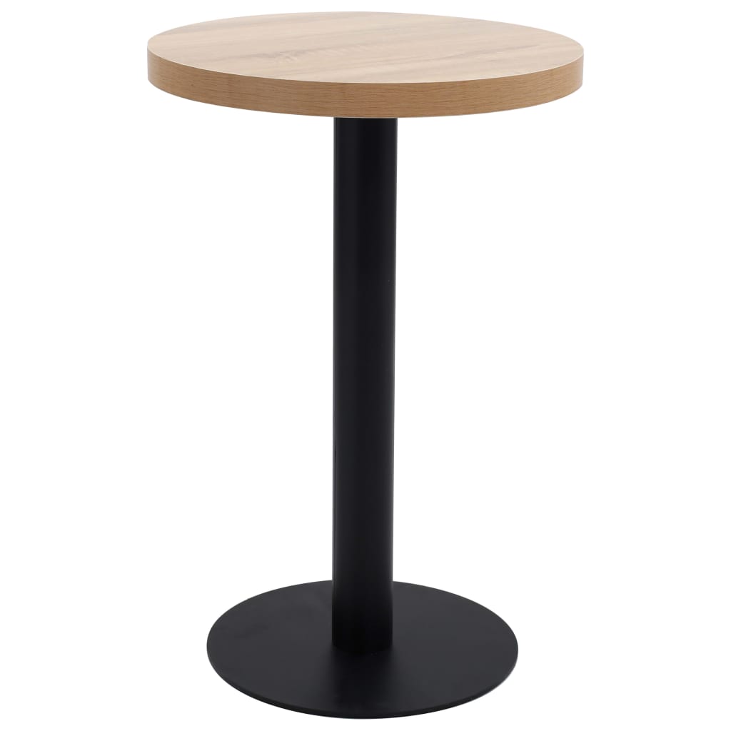 vidaXL Bistrotisch Hellbraun 40 cm MDF